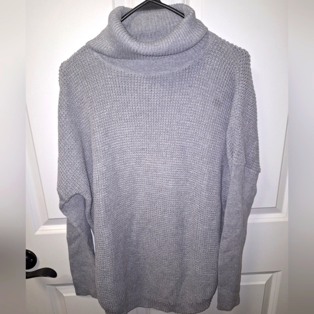 A Michael Michael Kors men's large chunky knit turtleneck sweater.  pre-loved